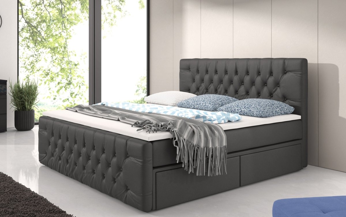 Boxspringbett Sognare mit Stauraum - Luxusbetten24