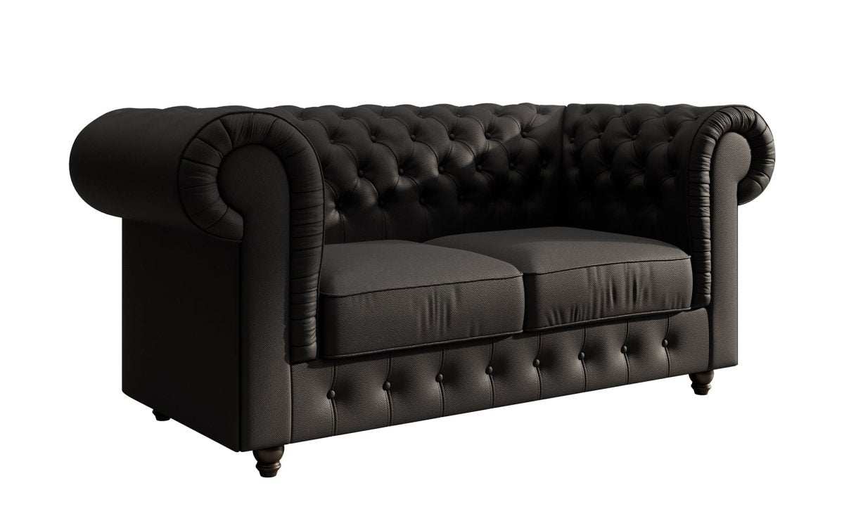 Chesterfield Sofa Lorena (Kunstleder) - Luxusbetten24