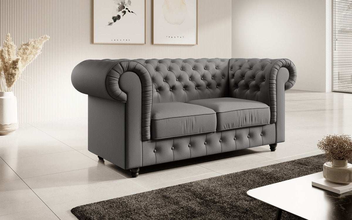 Chesterfield Sofa Lorena (Kunstleder) - Luxusbetten24