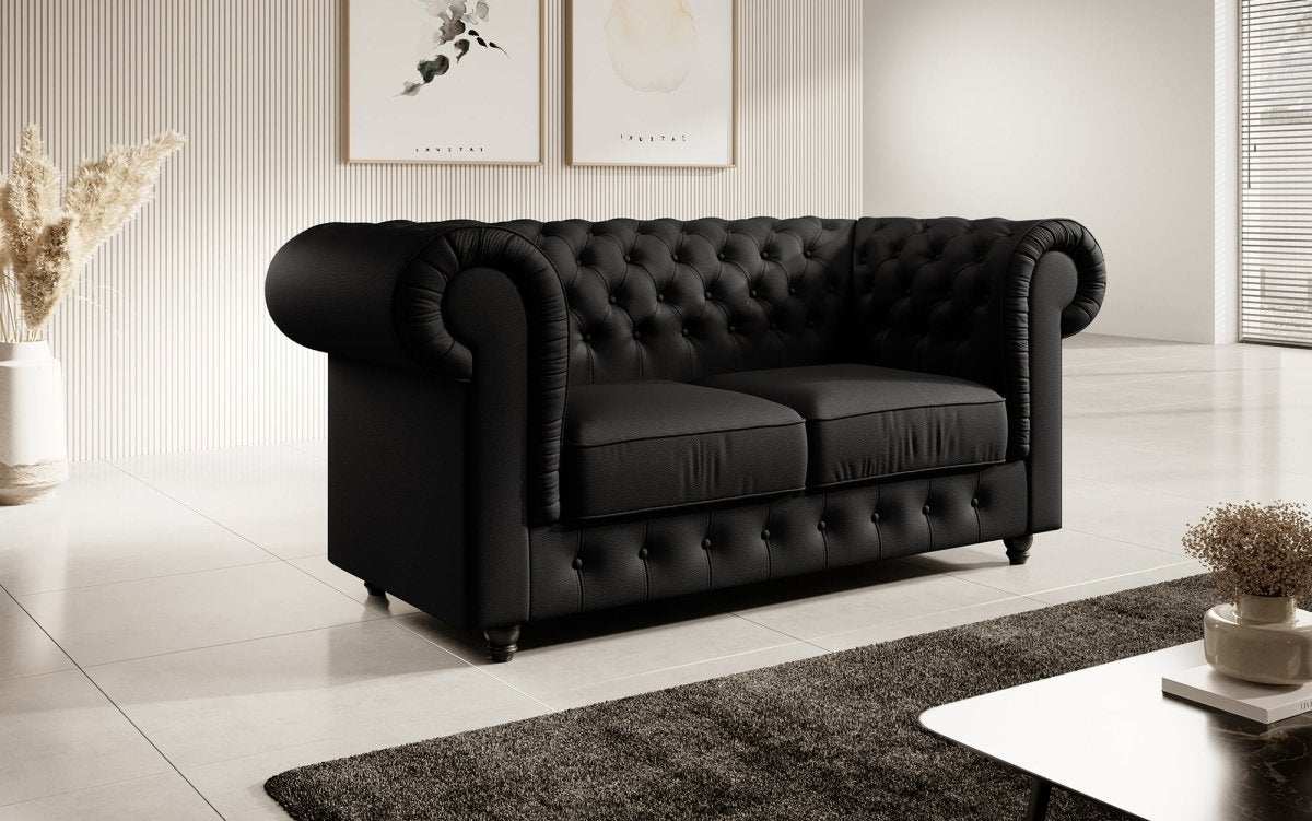 Chesterfield Sofa Lorena (Kunstleder) - Luxusbetten24