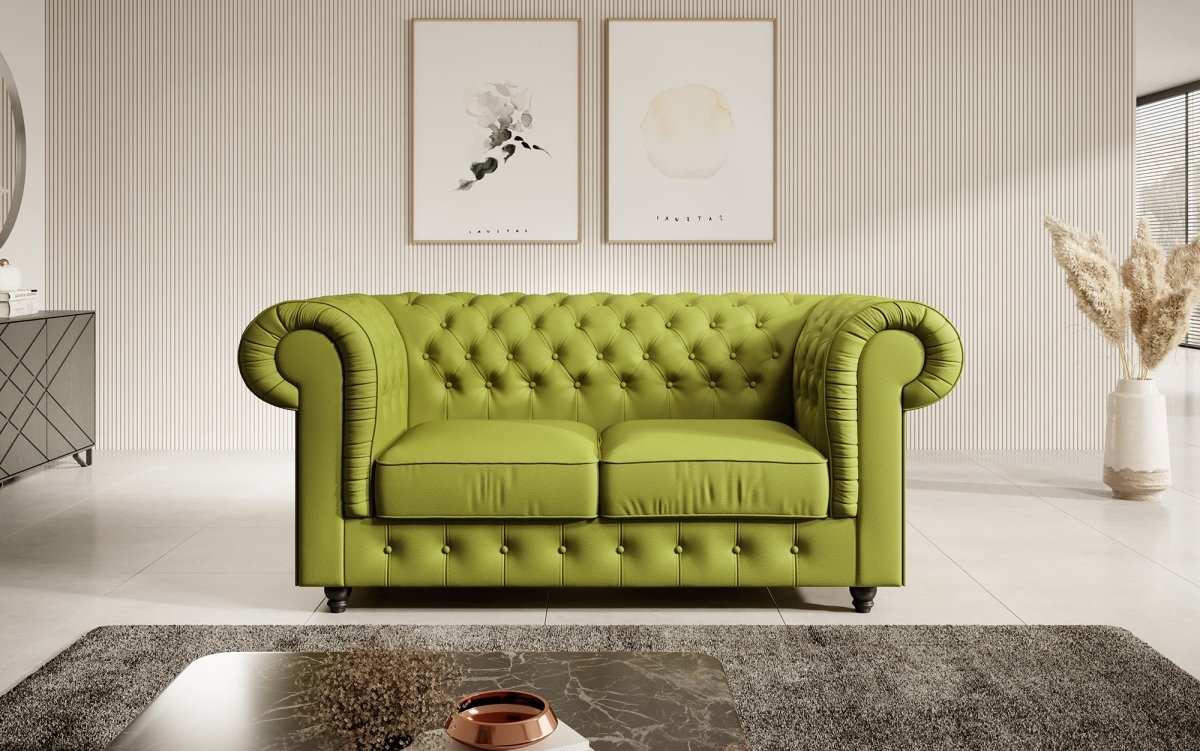 Chesterfield Sofa Lorena (Kunstleder) - Luxusbetten24