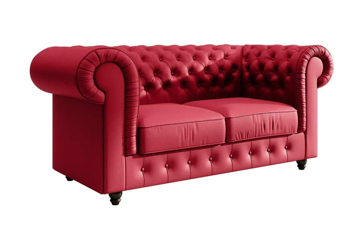 Chesterfield Sofa Lorena (Kunstleder) - Luxusbetten24