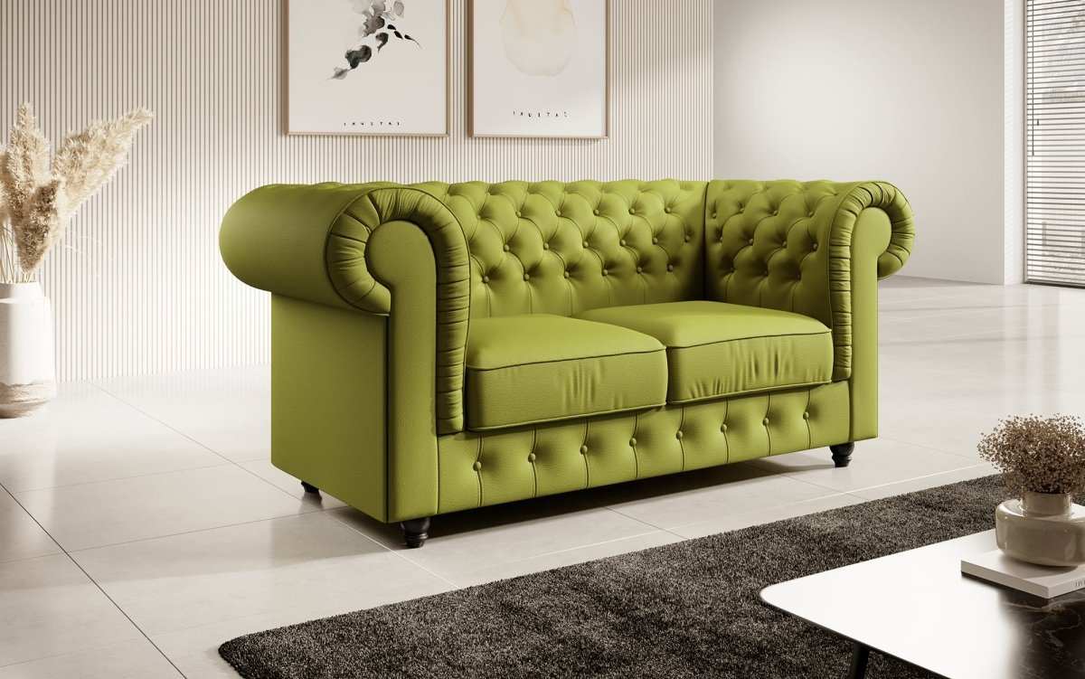 Chesterfield Sofa Lorena (Kunstleder) - Luxusbetten24