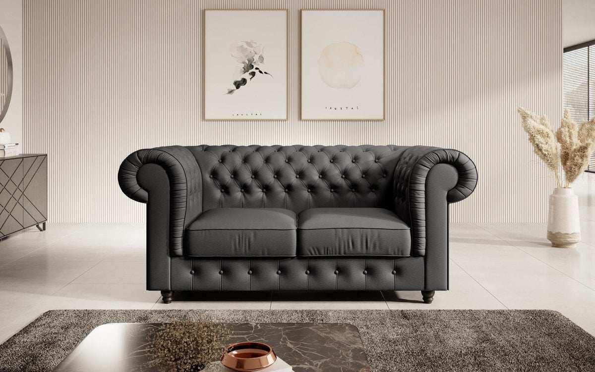 Chesterfield Sofa Lorena (Kunstleder) - Luxusbetten24