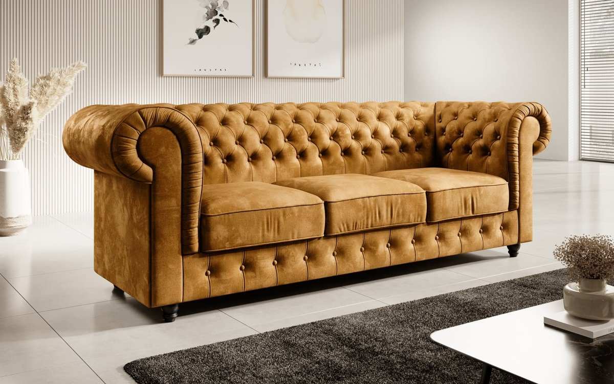 Chesterfield Sofa Sora (Samt) - Luxusbetten24