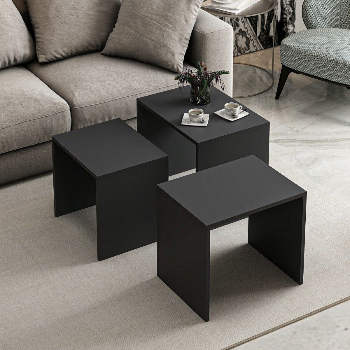 Designer Couchtisch 3er Set Eros - Luxusbetten24