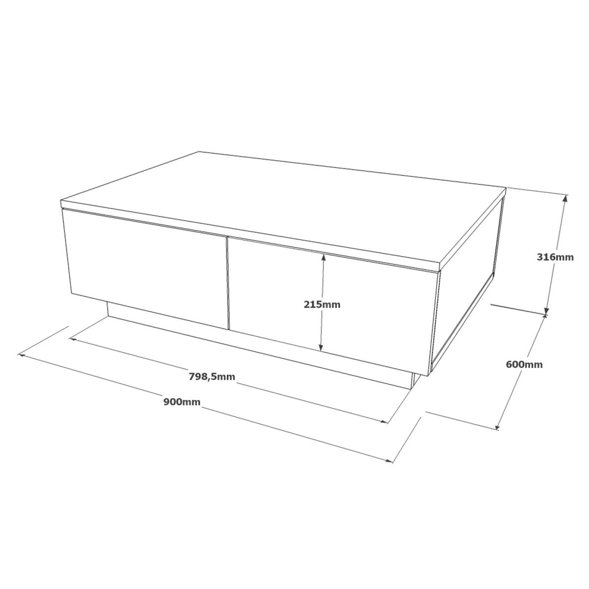 Designer Couchtisch Bella - Luxusbetten24