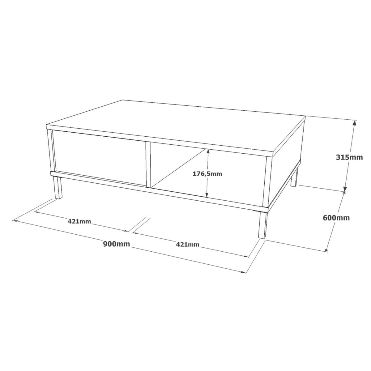 Designer Couchtisch Bueno - Luxusbetten24