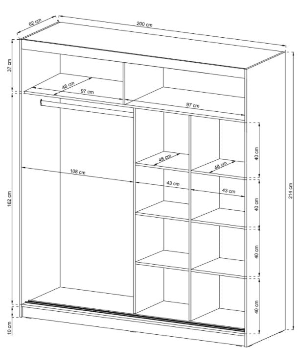 Designer Schrank Alice - Luxusbetten24