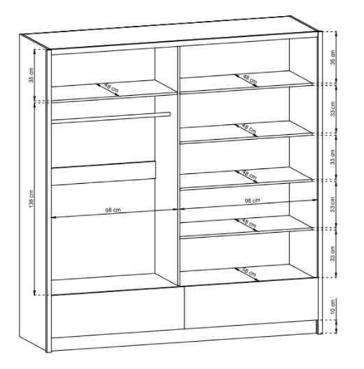 Designer Schrank Lauri - Luxusbetten24