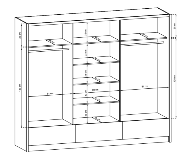 Designer Schrank Lazio - Luxusbetten24