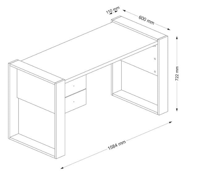 Designer Schreibtisch Mina - Luxusbetten24