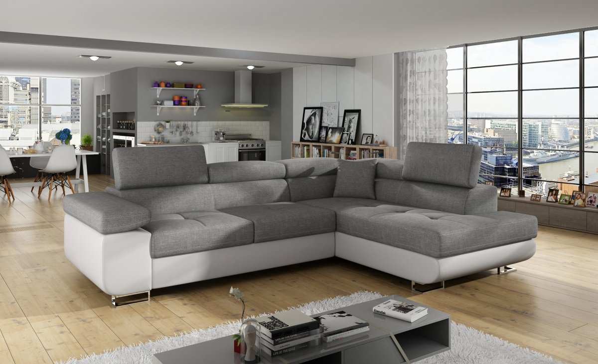 Designer Sofa Anton mit Schlaf- und Klappfunktion - Luxusbetten24