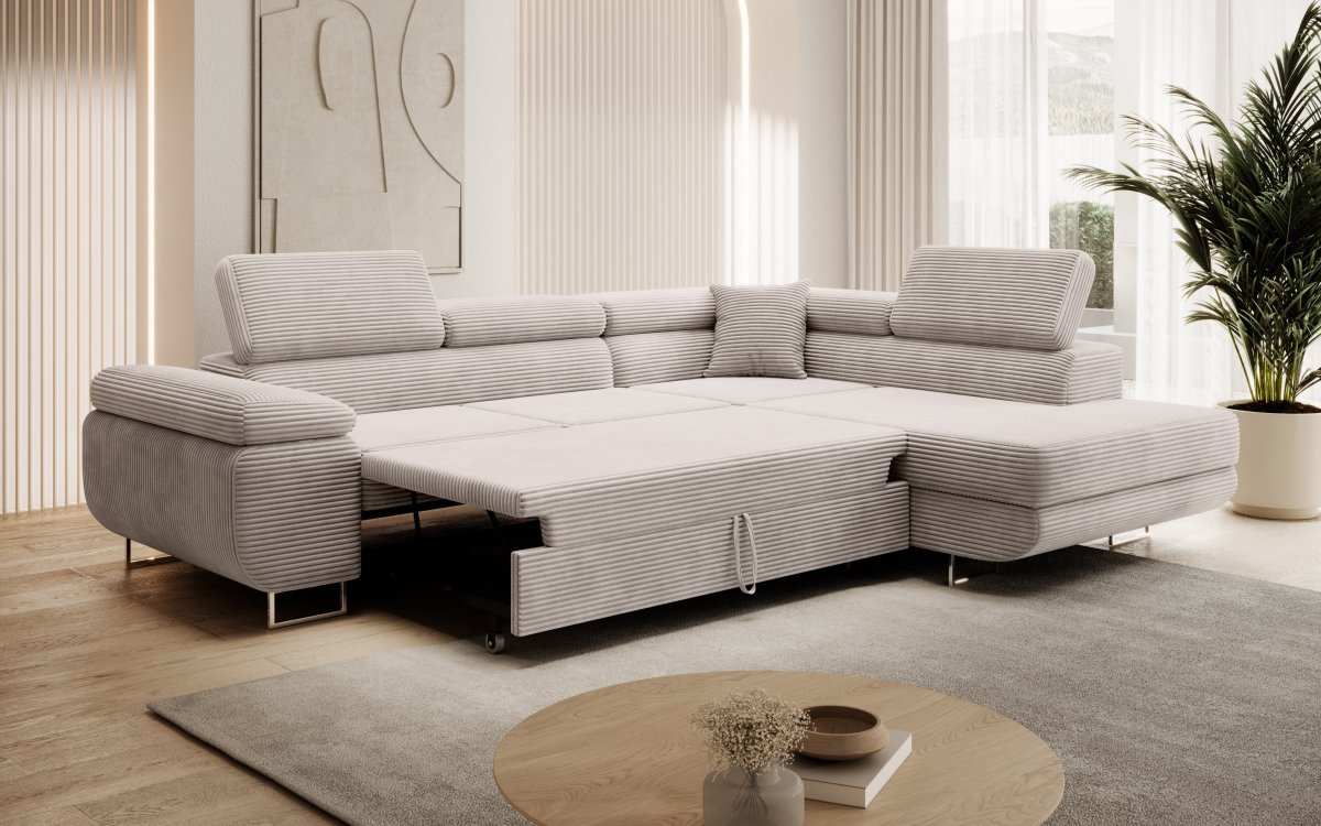 Designer Sofa Aston mit Schlaf- und Klappfunktion - Luxusbetten24