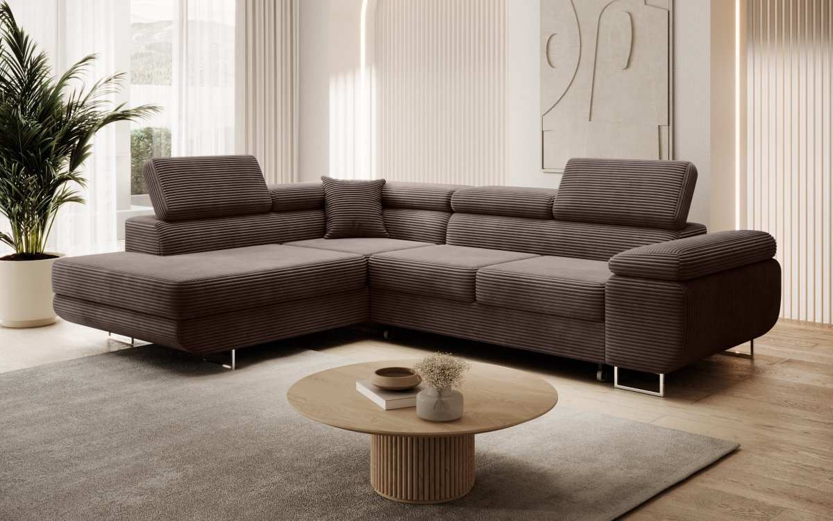 Designer Sofa Aston mit Schlaf- und Klappfunktion - Luxusbetten24