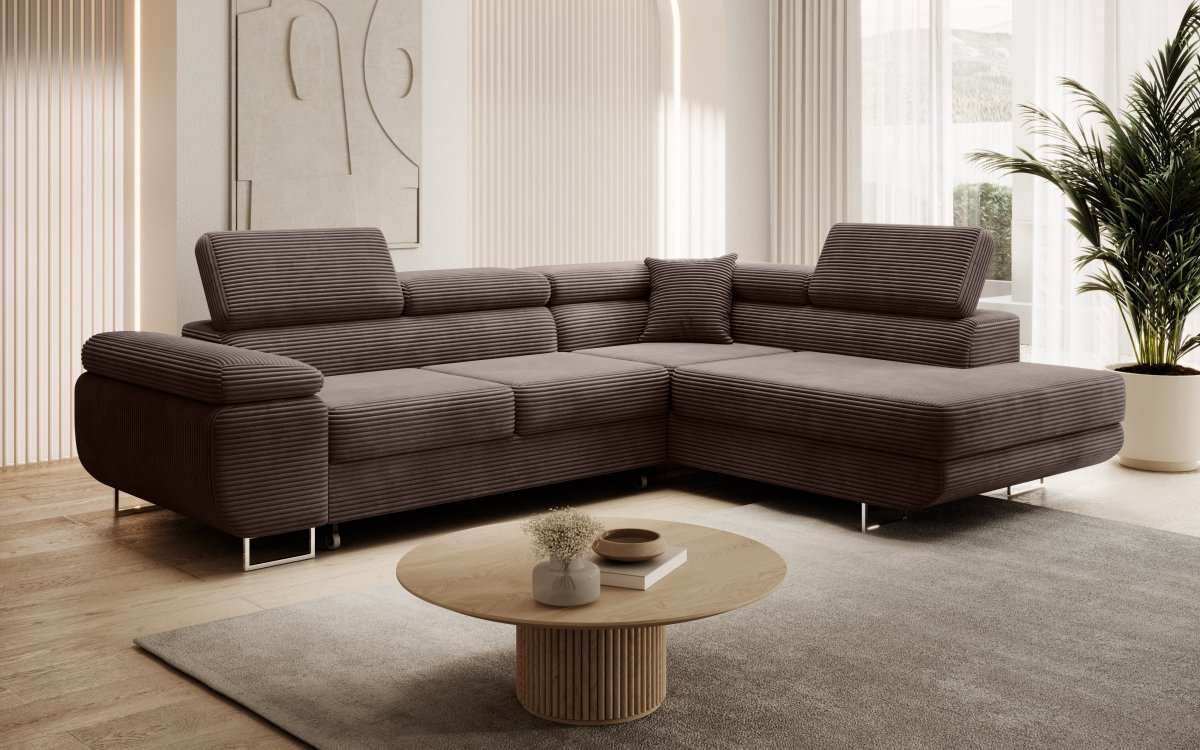 Designer Sofa Aston mit Schlaf- und Klappfunktion - Luxusbetten24