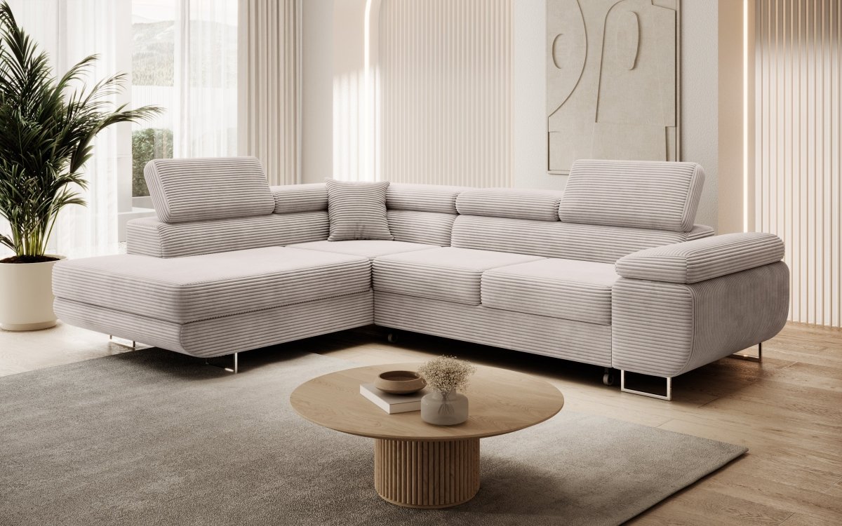 Designer Sofa Aston mit Schlaf- und Klappfunktion - Luxusbetten24