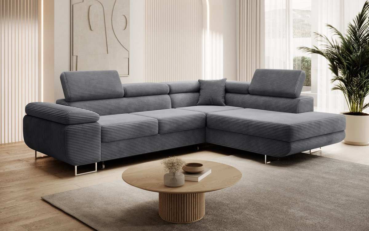 Designer Sofa Aston mit Schlaf- und Klappfunktion - Luxusbetten24