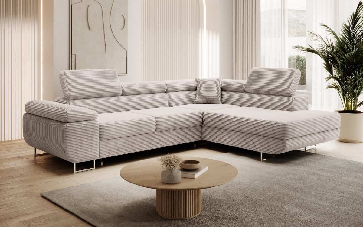 Designer Sofa Aston mit Schlaf- und Klappfunktion - Luxusbetten24