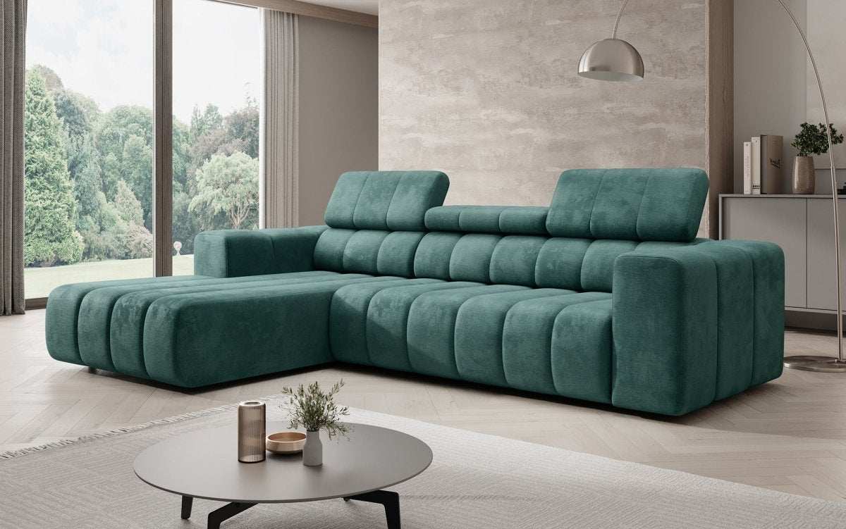 Designer Sofa Aurora Mini mit verstellbaren Kopfstützen - Luxusbetten24