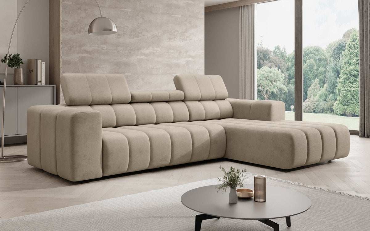 Designer Sofa Aurora Mini mit verstellbaren Kopfstützen - Luxusbetten24