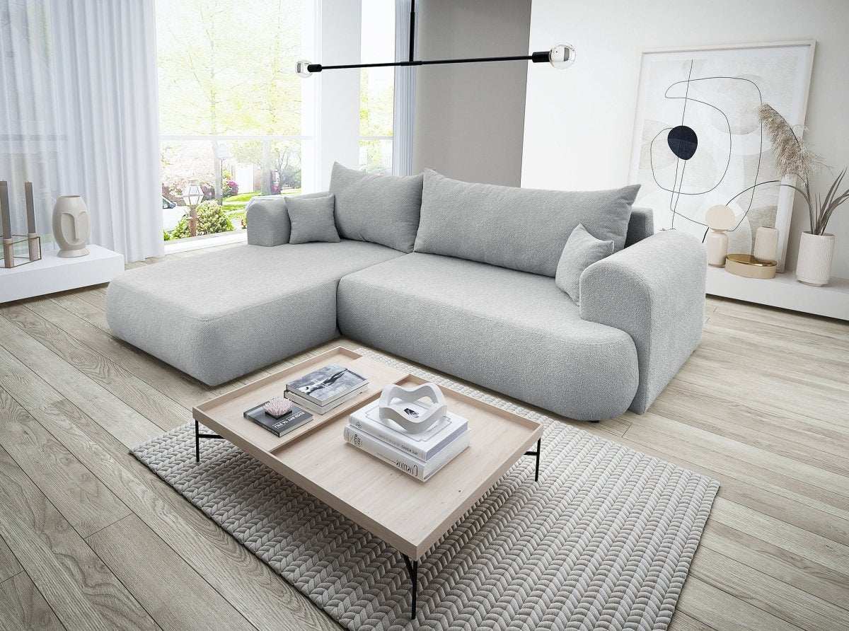 Designer Sofa Baron L mit Schlaffunktion und Stauraum - Luxusbetten24