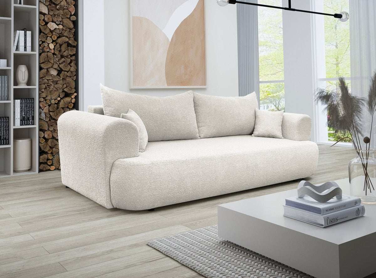 Designer Sofa Baron mit Schlaffunktion und Stauraum - Luxusbetten24