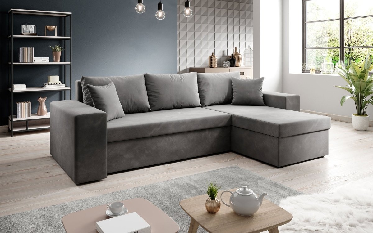 Designer Sofa Denver mit Schlaf- und Klappfunktion - Luxusbetten24