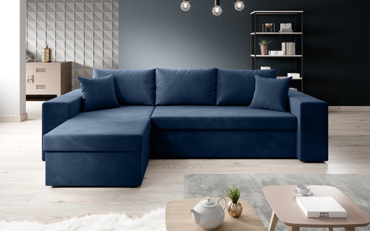 Designer Sofa Denver mit Schlaf- und Klappfunktion - Luxusbetten24