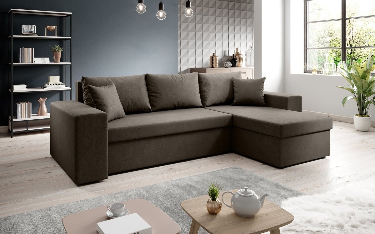 Designer Sofa Denver mit Schlaf- und Klappfunktion - Luxusbetten24