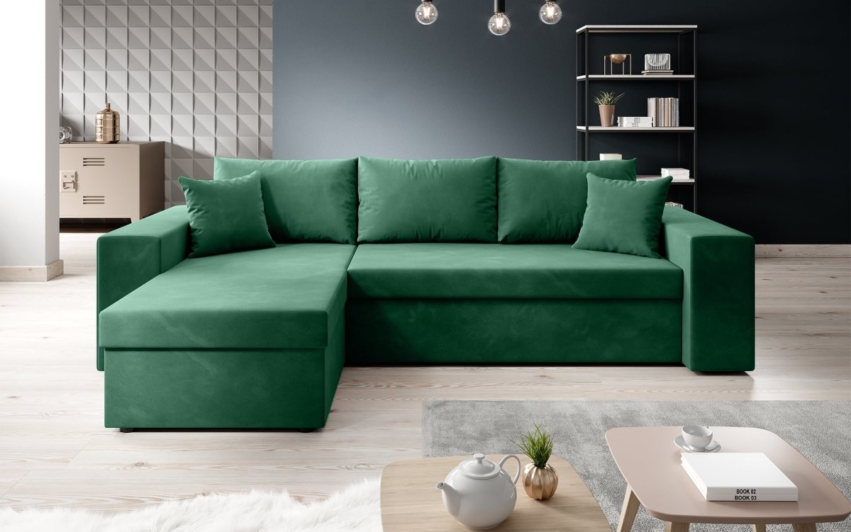 Designer Sofa Denver mit Schlaf- und Klappfunktion - Luxusbetten24