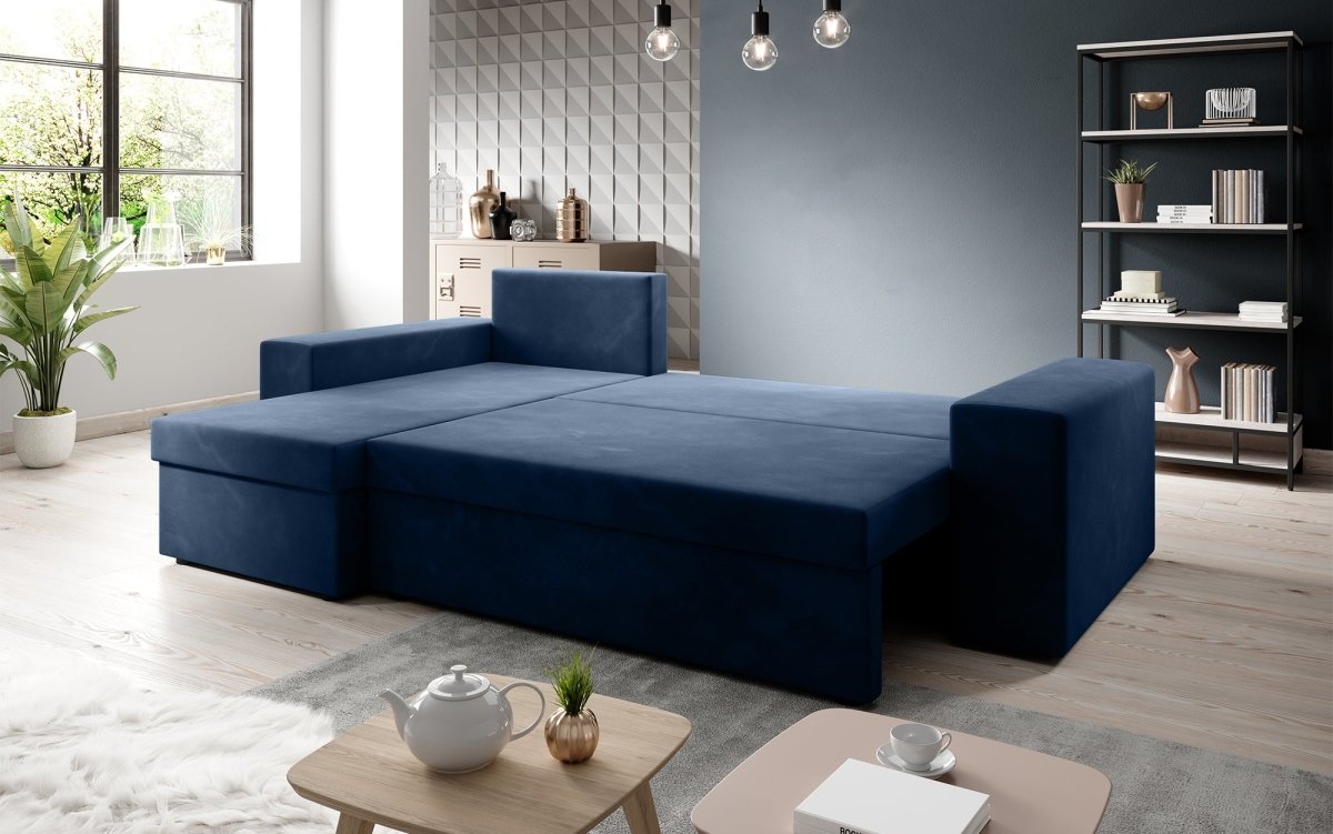 Designer Sofa Denver mit Schlaf- und Klappfunktion - Luxusbetten24