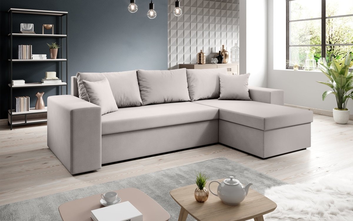 Designer Sofa Denver mit Schlaf- und Klappfunktion - Luxusbetten24