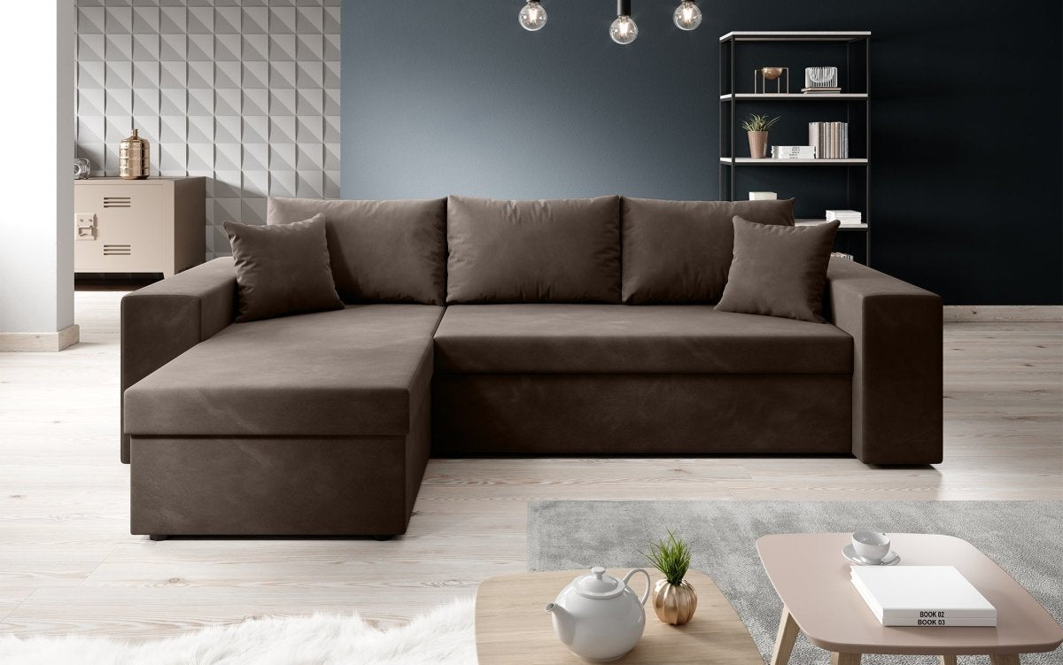 Designer Sofa Denver mit Schlaf- und Klappfunktion - Luxusbetten24