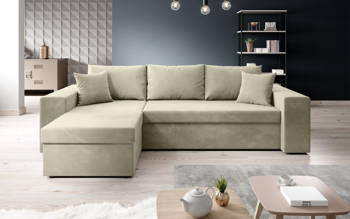 Designer Sofa Denver mit Schlaf- und Klappfunktion - Luxusbetten24