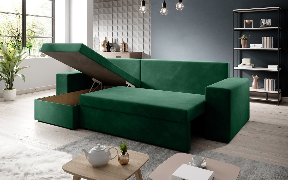 Designer Sofa Denver mit Schlaf- und Klappfunktion - Luxusbetten24