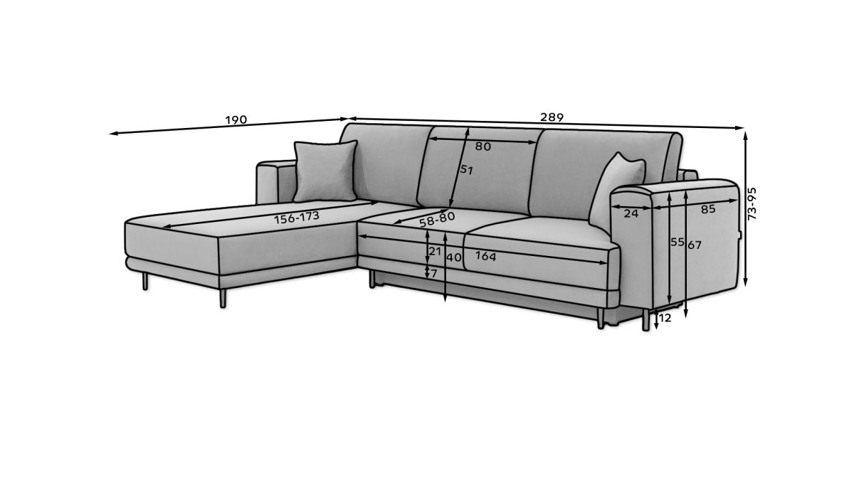 Designer Sofa Diana mit Schlaffunktion und Stauraum - Luxusbetten24