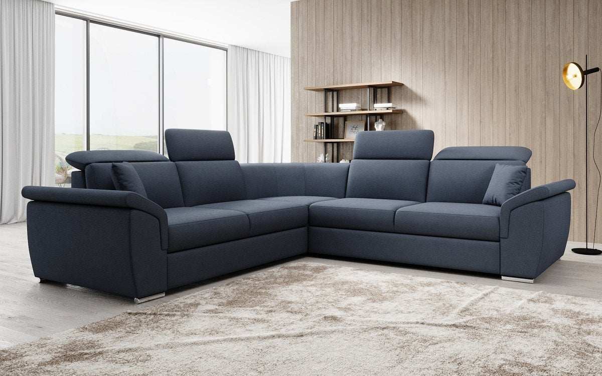 Designer Sofa Fernando mit Schlaffunktion und Stauraum - Luxusbetten24