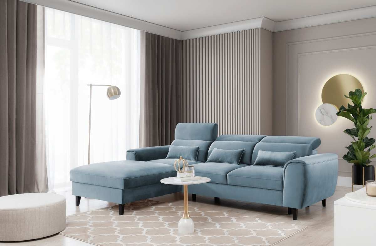 Designer Sofa Forino mit Schlaf- und Klappfunktion - Luxusbetten24