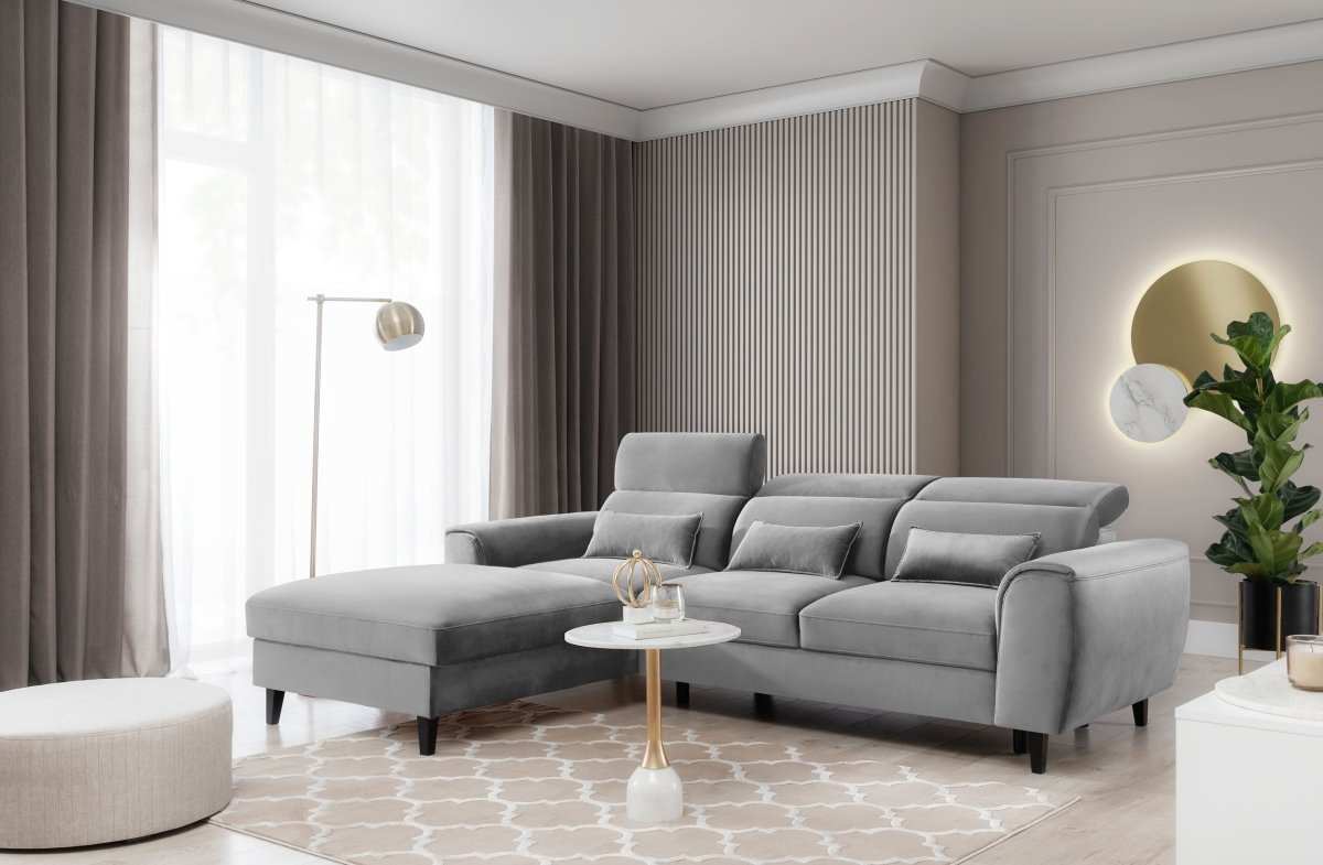 Designer Sofa Forino mit Schlaf- und Klappfunktion - Luxusbetten24