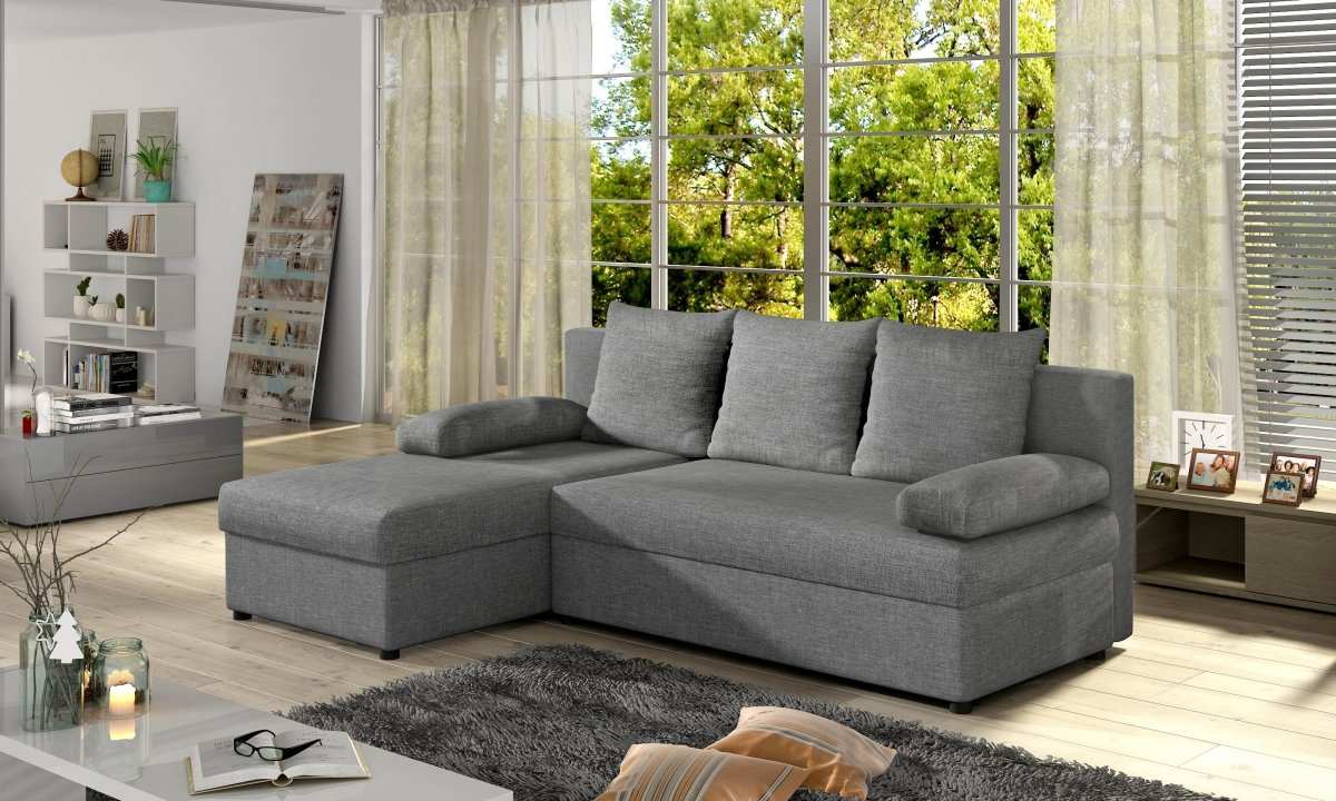 Designer Sofa Gino mit Stauraum und Schlaffunktion - Luxusbetten24