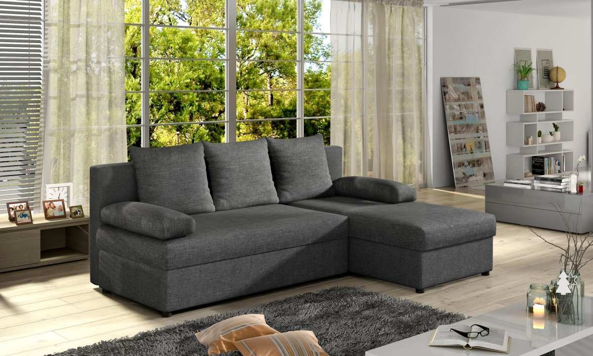 Designer Sofa Gino mit Stauraum und Schlaffunktion - Luxusbetten24