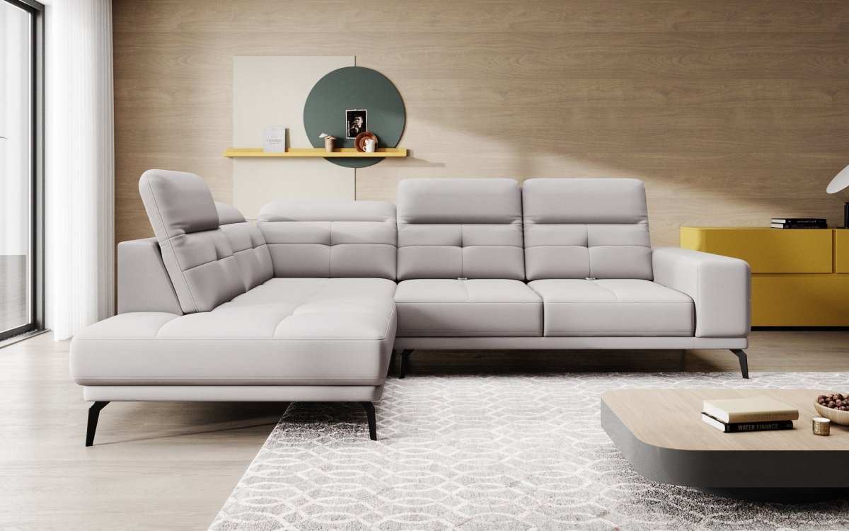 Designer Sofa Isabella mit verstellbarer Kopf- und Rückenlehne - Luxusbetten24