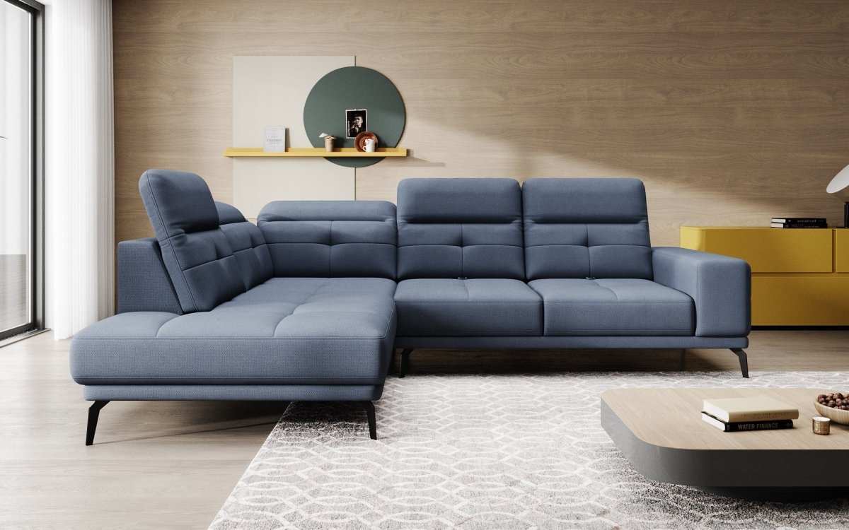 Designer Sofa Isabella mit verstellbarer Kopf- und Rückenlehne - Luxusbetten24