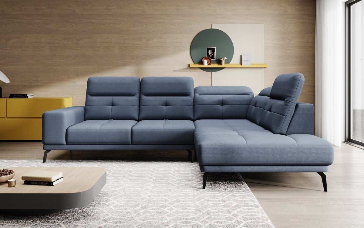 Designer Sofa Isabella mit verstellbarer Kopf- und Rückenlehne - Luxusbetten24