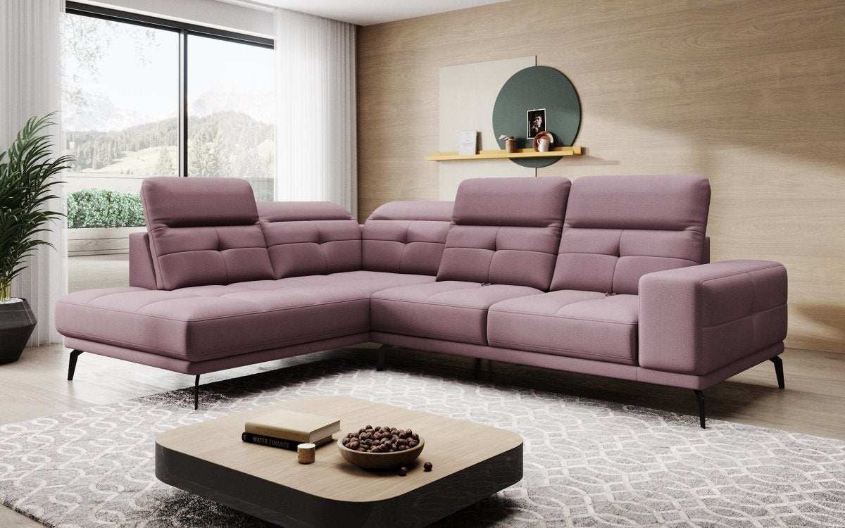 Designer Sofa Isabella mit verstellbarer Kopf- und Rückenlehne - Luxusbetten24