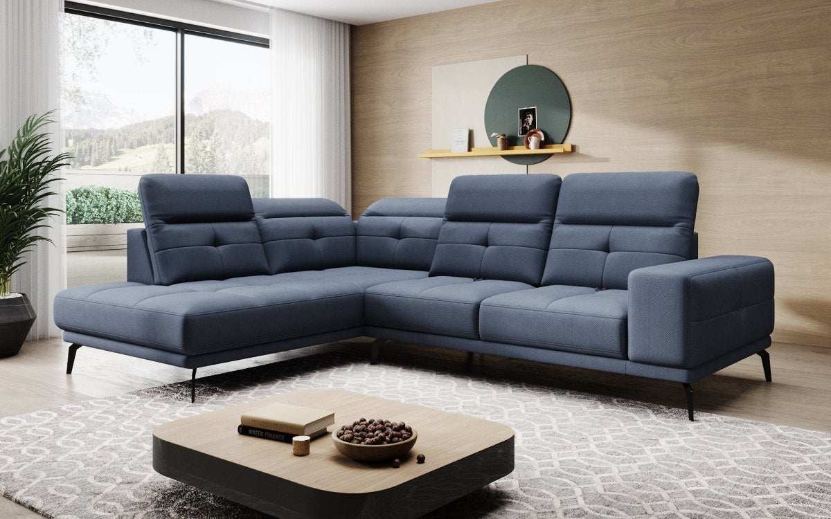 Designer Sofa Isabella mit verstellbarer Kopf- und Rückenlehne - Luxusbetten24