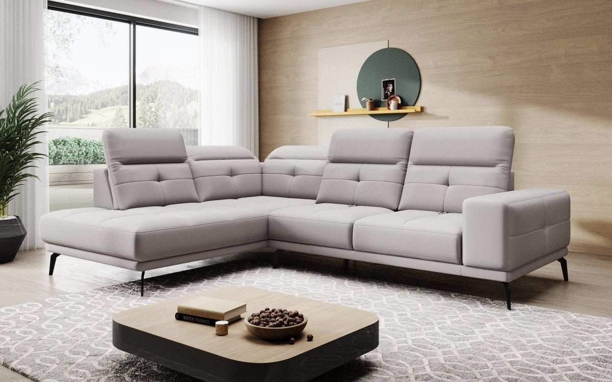 Designer Sofa Isabella mit verstellbarer Kopf- und Rückenlehne - Luxusbetten24