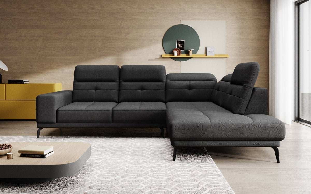 Designer Sofa Isabella mit verstellbarer Kopf- und Rückenlehne - Luxusbetten24