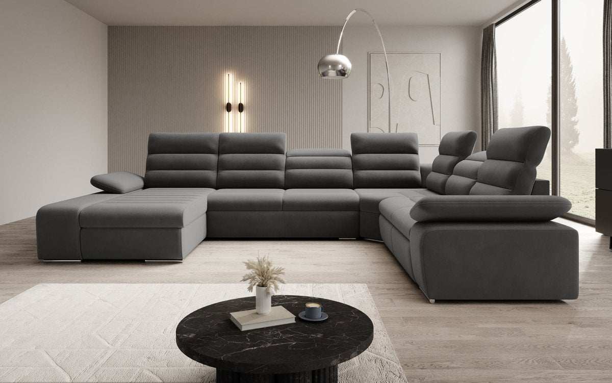 Designer Sofa Kreta mit Schlaf - und Klappfunktion - Luxusbetten24